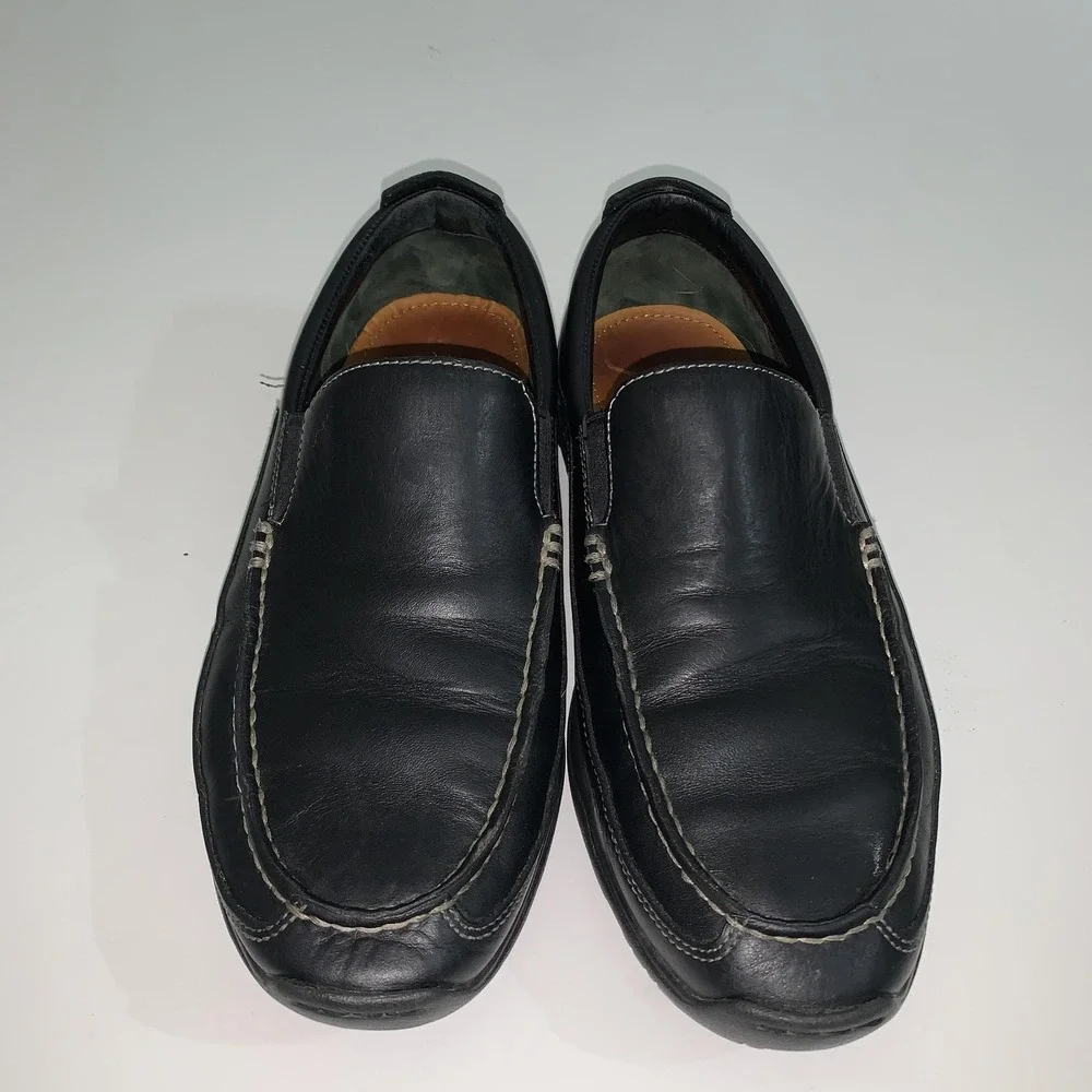 Cole Haan Shoes Mens Size 8 Black Leather Slip On Loafers Casual